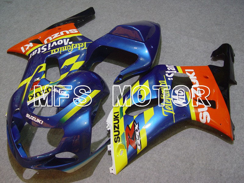 Suzuki GSXR600 2001-2003 Injection ABS Fairing - Movistar - Orange Blue Yellow - MFS4578 - Fairings Kit