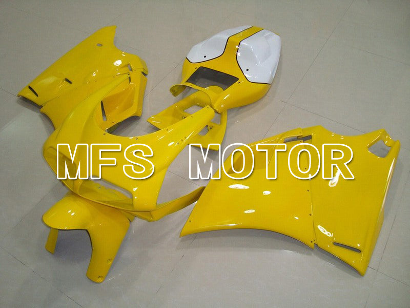 Ducati 748 / 998 / 996 1994-2002 Injection ABS Fairing - Factory Style - Yellow White - MFS4579 - Fairings Kit
