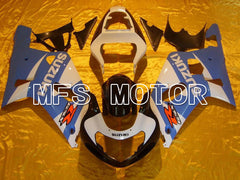 Suzuki GSXR600 2001-2003 Injection ABS Fairing - Factory Style - White Blue - MFS4598 - Fairings Kit