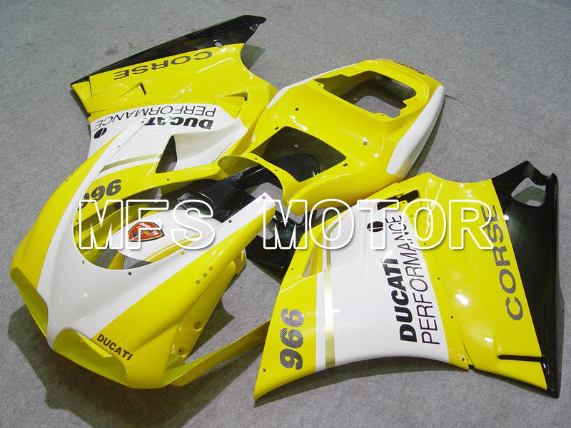 Ducati 748 / 998 / 996 1994-2002 Injection ABS Fairing - Performance - Yellow White - MFS4607 - Fairings Kit