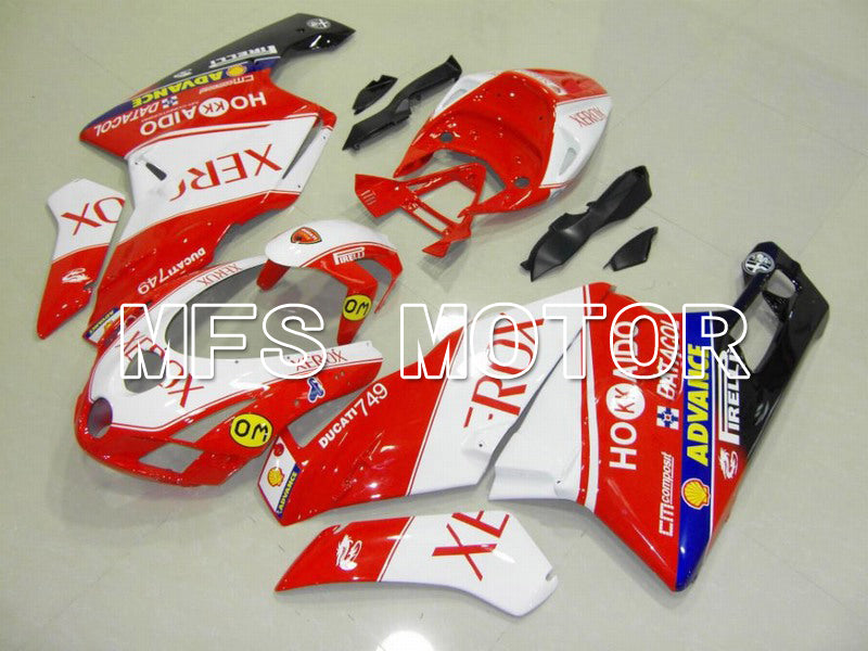 Ducati 749 / 999 2003-2004 Injection ABS Fairing - Xerox - Red White - MFS4659 - Fairings Kit