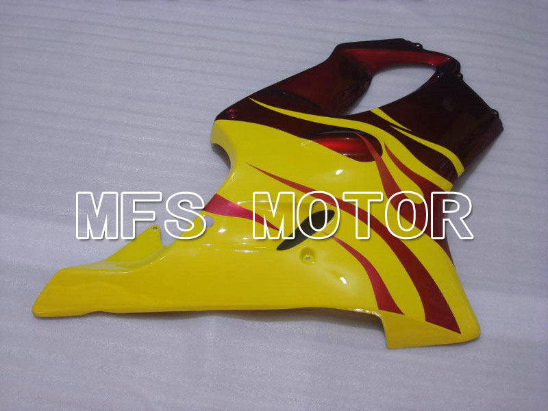 Honda CBR600 F4i 2001-2003 Injection ABS Fairing - Flame - Red wine color Yellow - MFS4667 - Fairings Kit