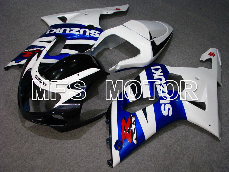 Suzuki GSXR600 2001-2003 Injection ABS Fairing - Factory Style - White Blue - MFS4669 - Fairings Kit