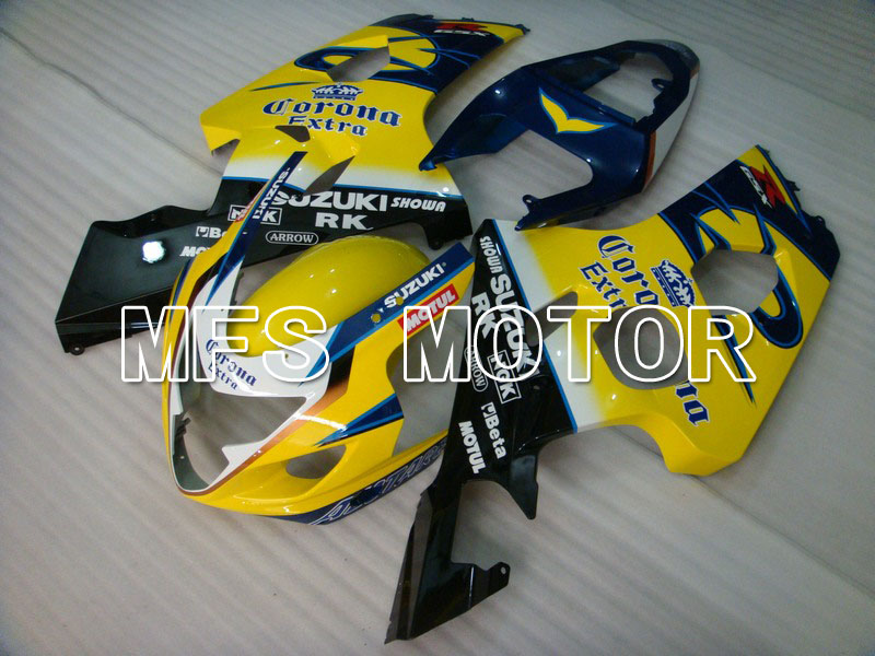 Suzuki GSXR600 GSXR750 2004-2005 Injection ABS Fairing - Corona - Black Yellow - MFS4703 - Fairings Kit