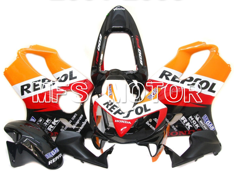 Honda CBR600 F4i 2001-2003 Injection ABS Fairing - Repsol - Black Orange Red - MFS4733 - Fairings Kit