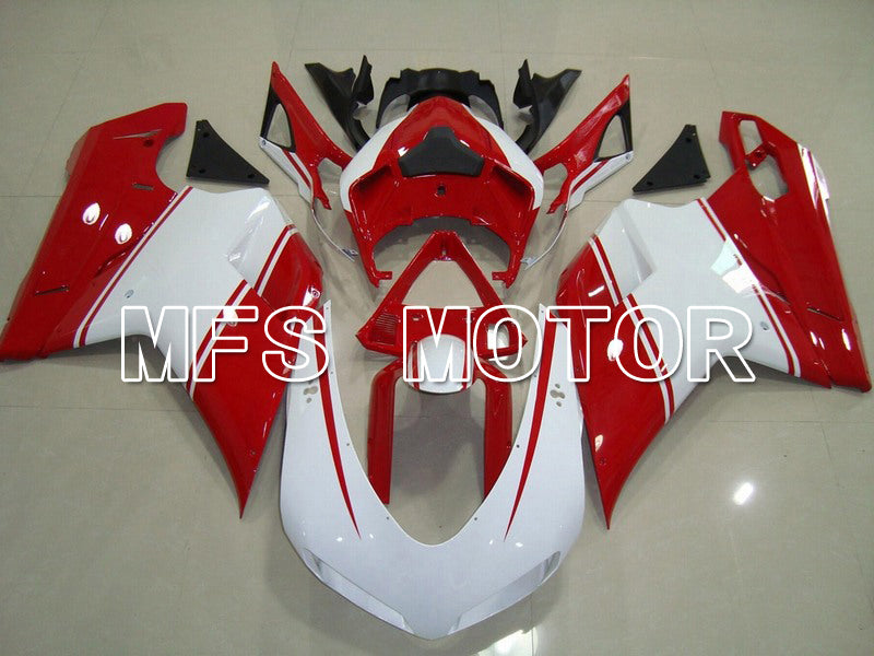Ducati 848 / 1098 / 1198 2007-2011 Injection ABS Fairing - Factory Style - Red White - MFS4752 - Fairings Kit