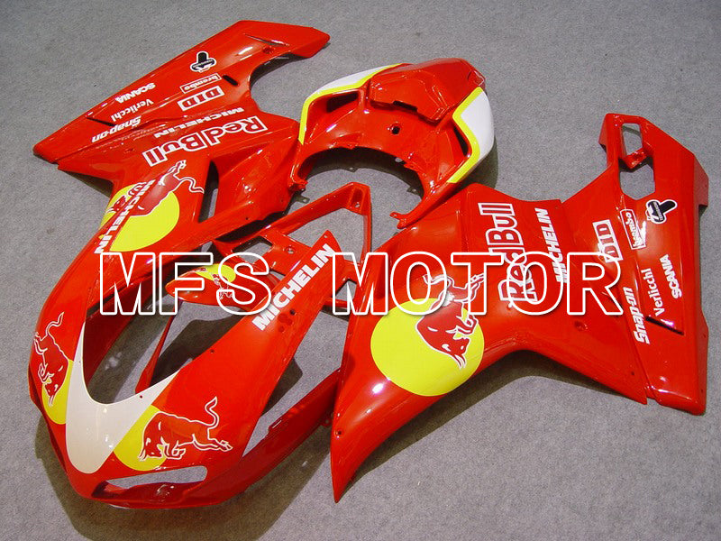 Ducati 848 / 1098 / 1198 2007-2011 Injection ABS Fairing - Red Bull - Red - MFS4767 - Fairings Kit