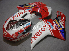 Ducati 848 / 1098 / 1198 2007-2011 Injection ABS Fairing - Xerox - Red White - MFS4778 - Fairings Kit