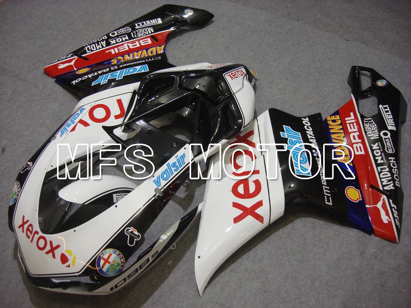 Ducati 848 / 1098 / 1198 2007-2011 Injection ABS Fairing - Xerox - Black White - MFS4789 - Fairings Kit