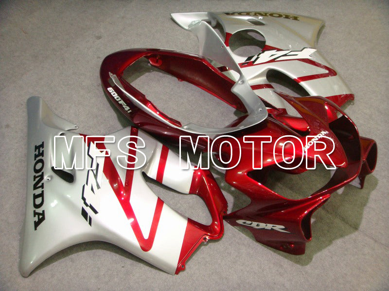 Honda CBR600 F4i 2004-2007 Injection ABS Fairing - Factory Style - Red wine color White - MFS4820 - Fairings Kit