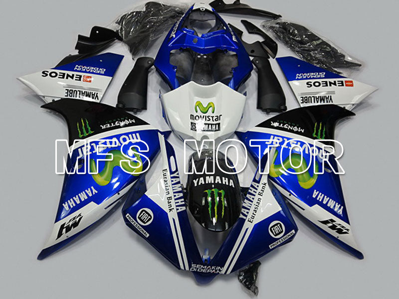 Yamaha YZF-R1 2009-2011 Injection ABS Fairing - Monster - Black Blue - MFS5125 - Fairings Kit