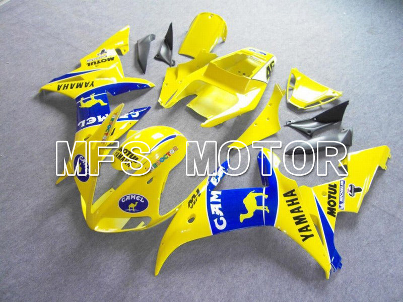 Yamaha YZF-R6 2003-2004 Injection ABS Fairing - Camel - Blue Yellow - MFS5193 - Fairings Kit