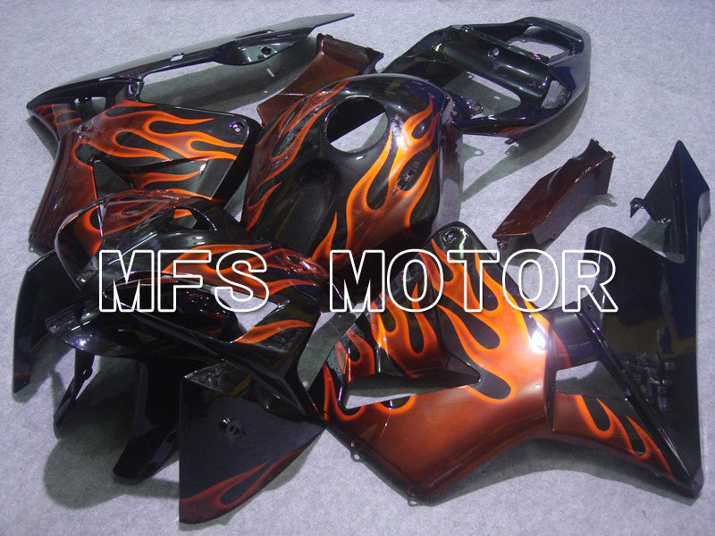 Honda CBR600RR 2005-2006 Injection ABS Fairing - Flame - Orange Black - MFS5426 - Fairings Kit