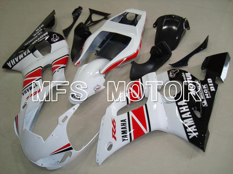 Yamaha YZF-R6 1998-2002 Injection ABS Fairing - Factory Style - Black White Red - MFS5494 - Fairings Kit