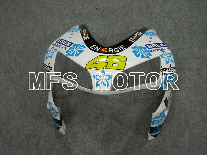 Honda CBR600RR 2003-2004 ABS Injection Fairing - Nastro Azzurro - White Blue - MFS5535 - Fairings Kit
