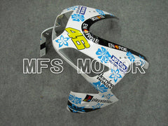 Honda CBR600RR 2003-2004 ABS Injection Fairing - Nastro Azzurro - White Blue - MFS5535 - Fairings Kit