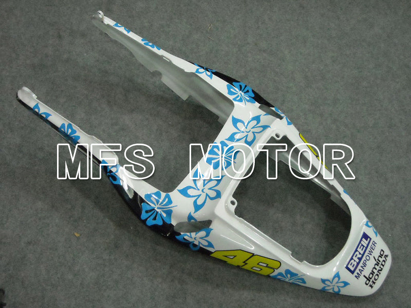 Honda CBR600RR 2003-2004 ABS Injection Fairing - Nastro Azzurro - White Blue - MFS5535 - Fairings Kit
