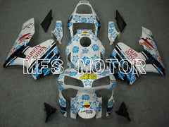 Honda CBR600RR 2003-2004 ABS Injection Fairing - Nastro Azzurro - White Blue - MFS5535 - Fairings Kit