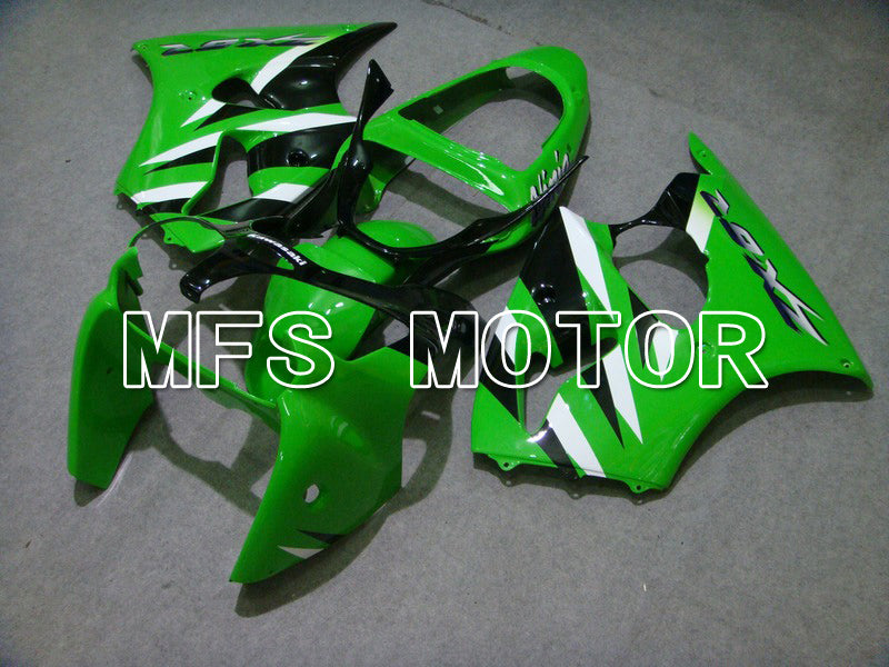 Kawasaki NINJA ZX6R 2000-2002 Injection ABS Fairing - Factory Style - Black Green - MFS5594 - Fairings Kit