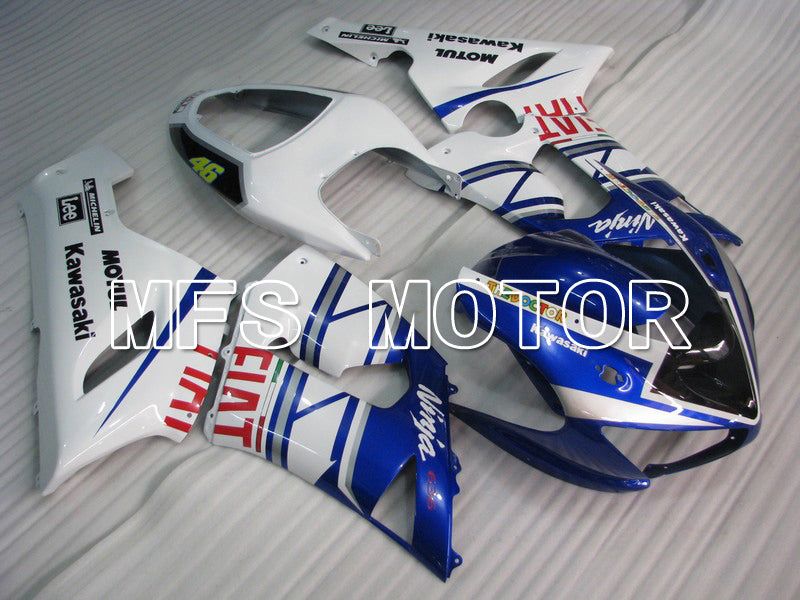 Kawasaki NINJA ZX6R 2005-2006 Injection ABS Fairing - FIAT - Blue White - MFS5684 - Fairings Kit