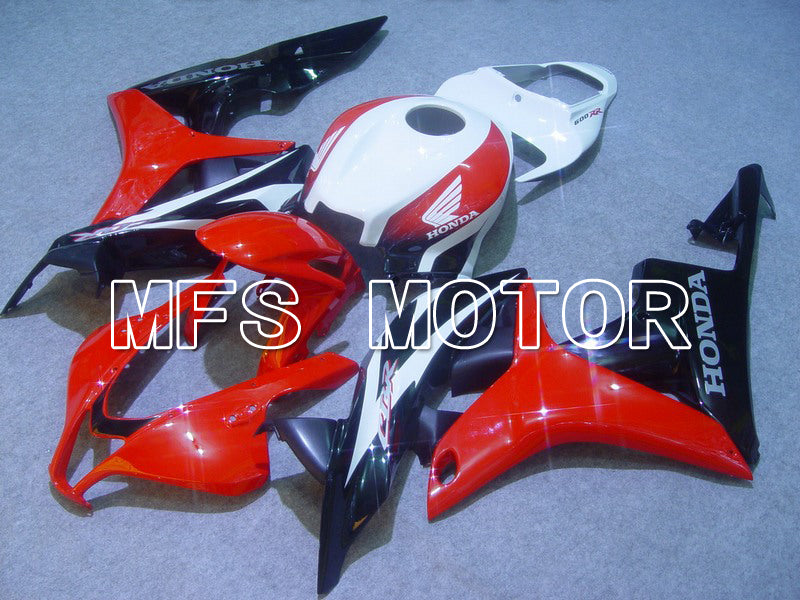 Honda CBR600RR 2007-2008 Injection ABS Fairing - Factory Style - Black Red - MFS5701 - Fairings Kit
