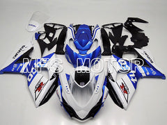 Suzuki GSXR1000 2009-2016 Injection ABS Fairing - Factory Style - White Blue - MFS5745 - Fairings Kit