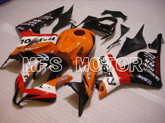 Honda CBR600RR 2007-2008 Injection ABS Fairing - Repsol - Black Red Orange - MFS5804 - Fairings Kit