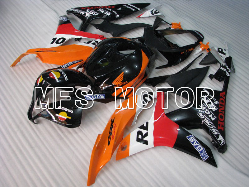 Honda CBR600RR 2007-2008 Injection ABS Fairing - Repsol - Black Red Orange - MFS5811 - Fairings Kit