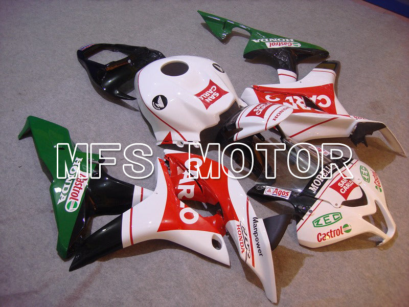 Honda CBR600RR 2007-2008 Injection ABS Fairing - San Carlo - White Red - MFS5825 - Fairings Kit