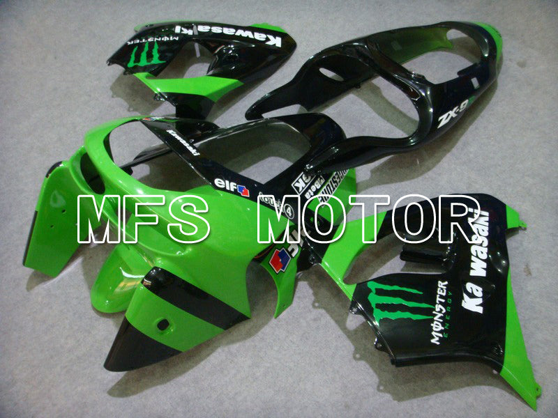 Kawasaki NINJA ZX9R 1998-1999 ABS Fairing - Monster - Green Black - MFS5928 - Fairings Kit