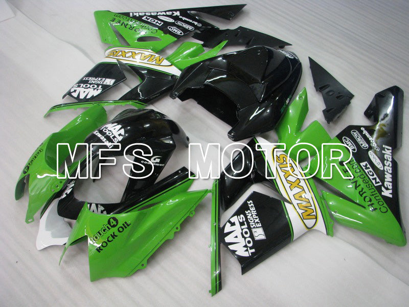 Kawasaki NINJA ZX10R 2004-2005 Injection ABS Fairing - MAXXIS - Black Green - MFS5944 - Fairings Kit