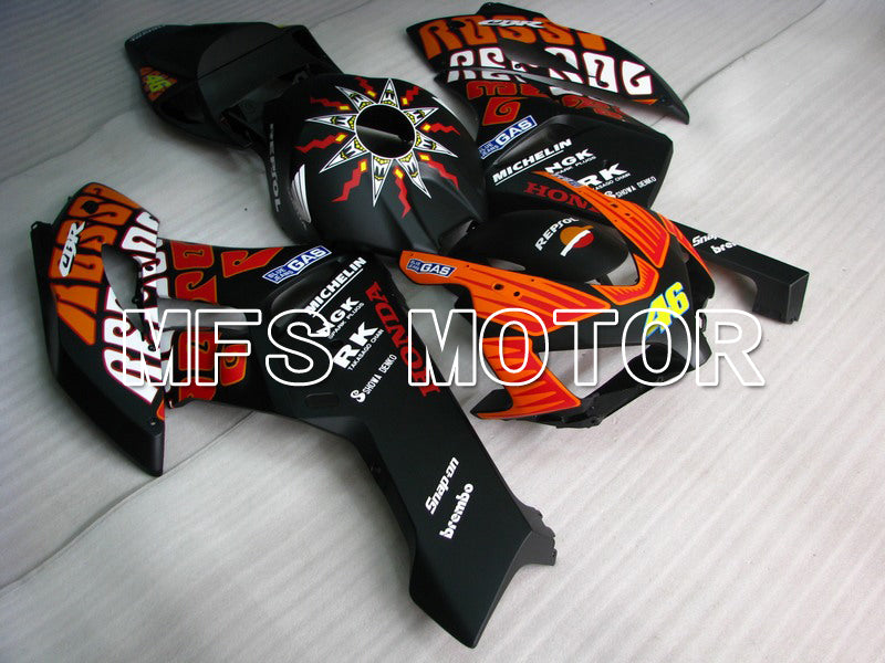 Honda CBR1000RR 2004-2005 Injection ABS Fairing - Rossi - Black Orange Matte - MFS5963 - Fairings Kit