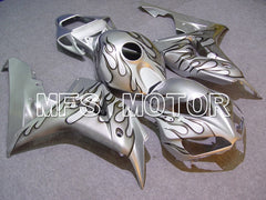Honda CBR1000RR 2006-2007 Injection ABS Fairing - Flame - Gray Silver - MFS6002 - Fairings Kit