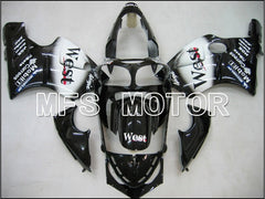 Kawasaki NINJA ZX12R 2000-2001 Injection ABS Fairing - West - Black White - MFS6046 - Fairings Kit