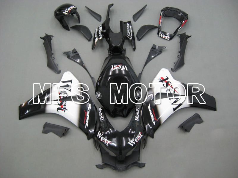 Honda CBR1000RR 2008-2011 Injection ABS Fairing - West - Black White - MFS6229 - Fairings Kit