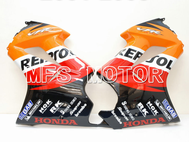 Honda VFR800 2002-2013 Injection ABS Fairing - Repsol - Red Orange Black - MFS6331 - Fairings Kit
