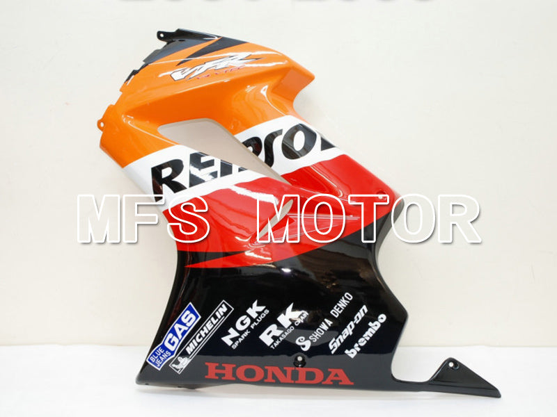Honda VFR800 2002-2013 Injection ABS Fairing - Repsol - Red Orange Black - MFS6334 - Fairings Kit