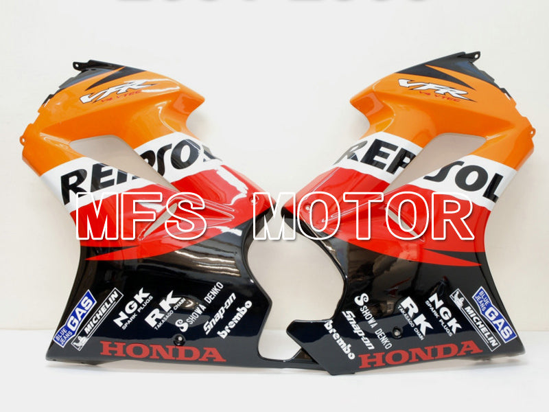 Honda VFR800 2002-2013 Injection ABS Fairing - Repsol - Red Orange Black - MFS6334 - Fairings Kit