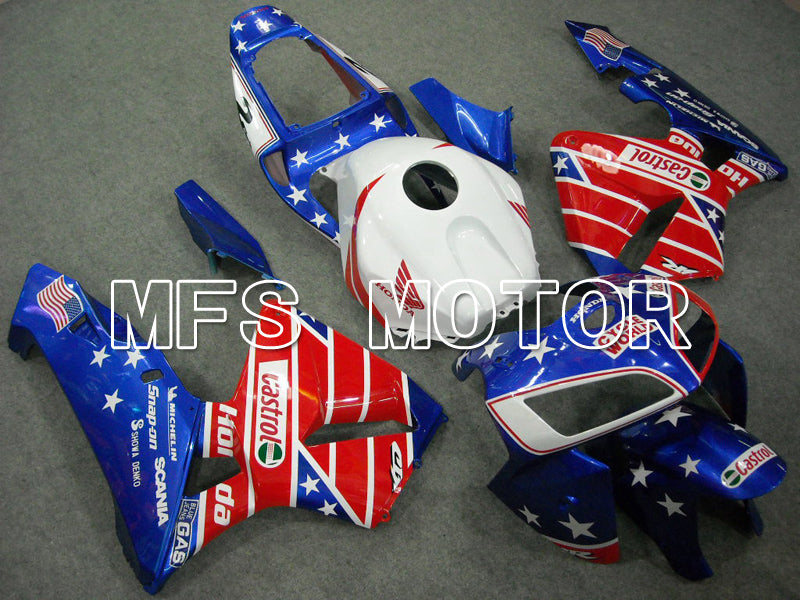 Honda CBR600RR 2005-2006 Injection ABS Fairing - Castrol - Blue Red - MFS6383 - Fairings Kit