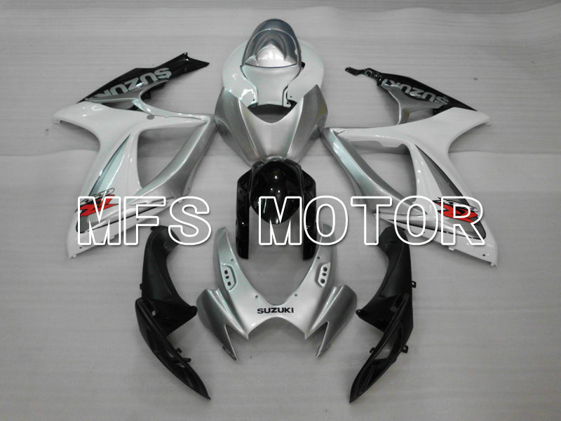 Suzuki GSXR600 GSXR750 2006-2007 Injection ABS Fairing - Factory - White Silver - MFS6438 - Fairings Kit