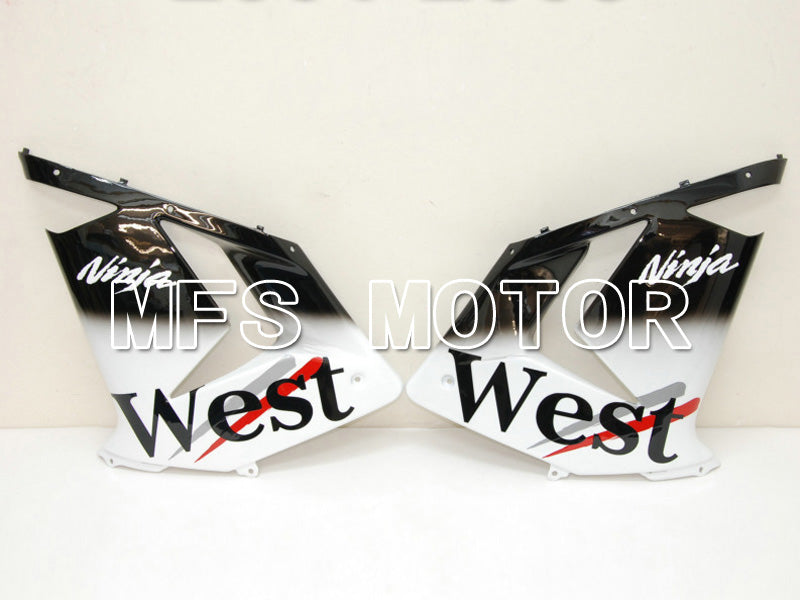 Kawasaki NINJA ZX10R 2004-2005 Injection ABS Fairing - West - Black White - MFS6445 - Fairings Kit