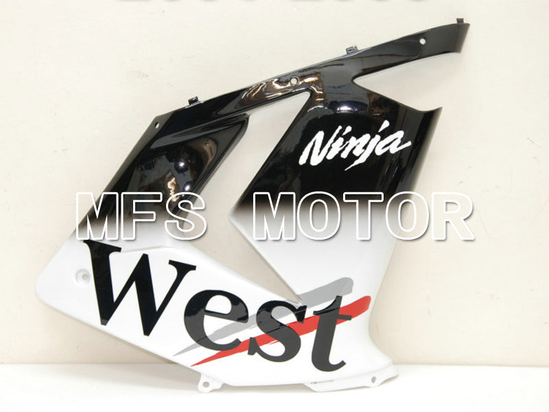 Kawasaki NINJA ZX10R 2004-2005 Injection ABS Fairing - West - Black White - MFS6445 - Fairings Kit
