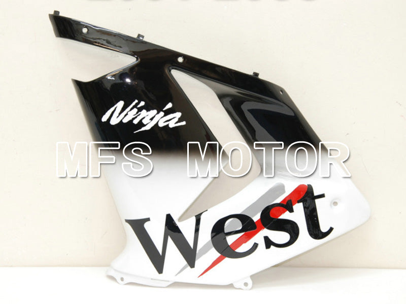 Kawasaki NINJA ZX10R 2004-2005 Injection ABS Fairing - West - Black White - MFS6445 - Fairings Kit