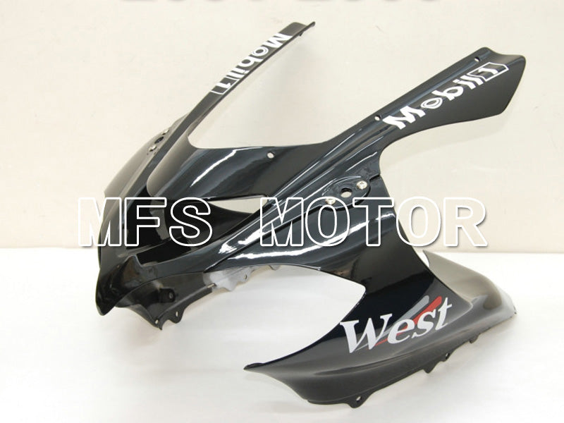 Kawasaki NINJA ZX10R 2004-2005 Injection ABS Fairing - West - Black White - MFS6445 - Fairings Kit