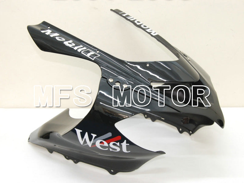 Kawasaki NINJA ZX10R 2004-2005 Injection ABS Fairing - West - Black White - MFS6445 - Fairings Kit
