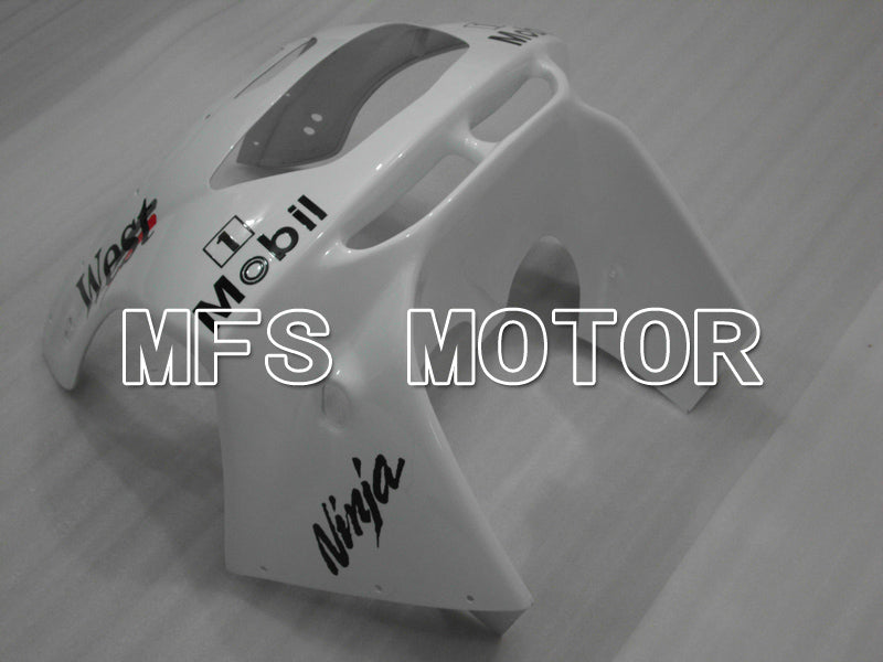 Kawasaki NINJA ZX6R 1994-1997 ABS Fairing - West - Black White - MFS6449 - Fairings Kit