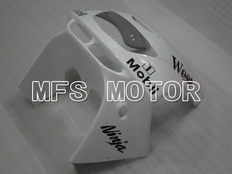 Kawasaki NINJA ZX6R 1994-1997 ABS Fairing - West - Black White - MFS6449 - Fairings Kit