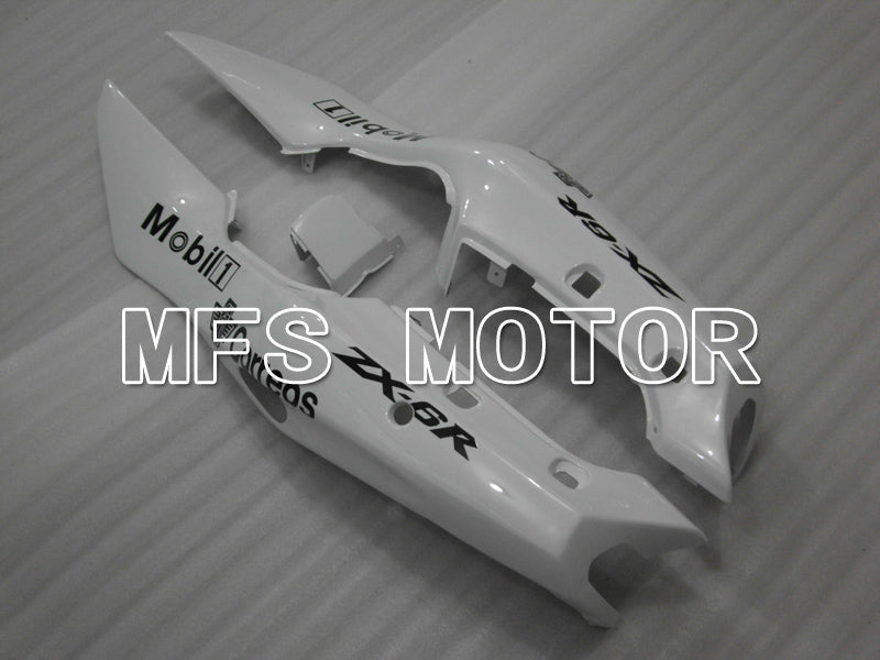 Kawasaki NINJA ZX6R 1994-1997 ABS Fairing - West - Black White - MFS6449 - Fairings Kit