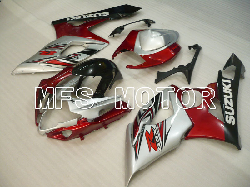Suzuki GSXR1000 2005-2006 Injection ABS Fairing - Factory Style - Red Silver - MFS2663 - Fairings Kit