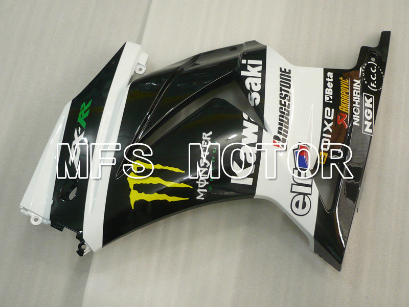 Kawasaki NINJA EX250 2008-2012 Injection ABS Fairing - Monster - Black White - MFS6421 - Fairings Kit